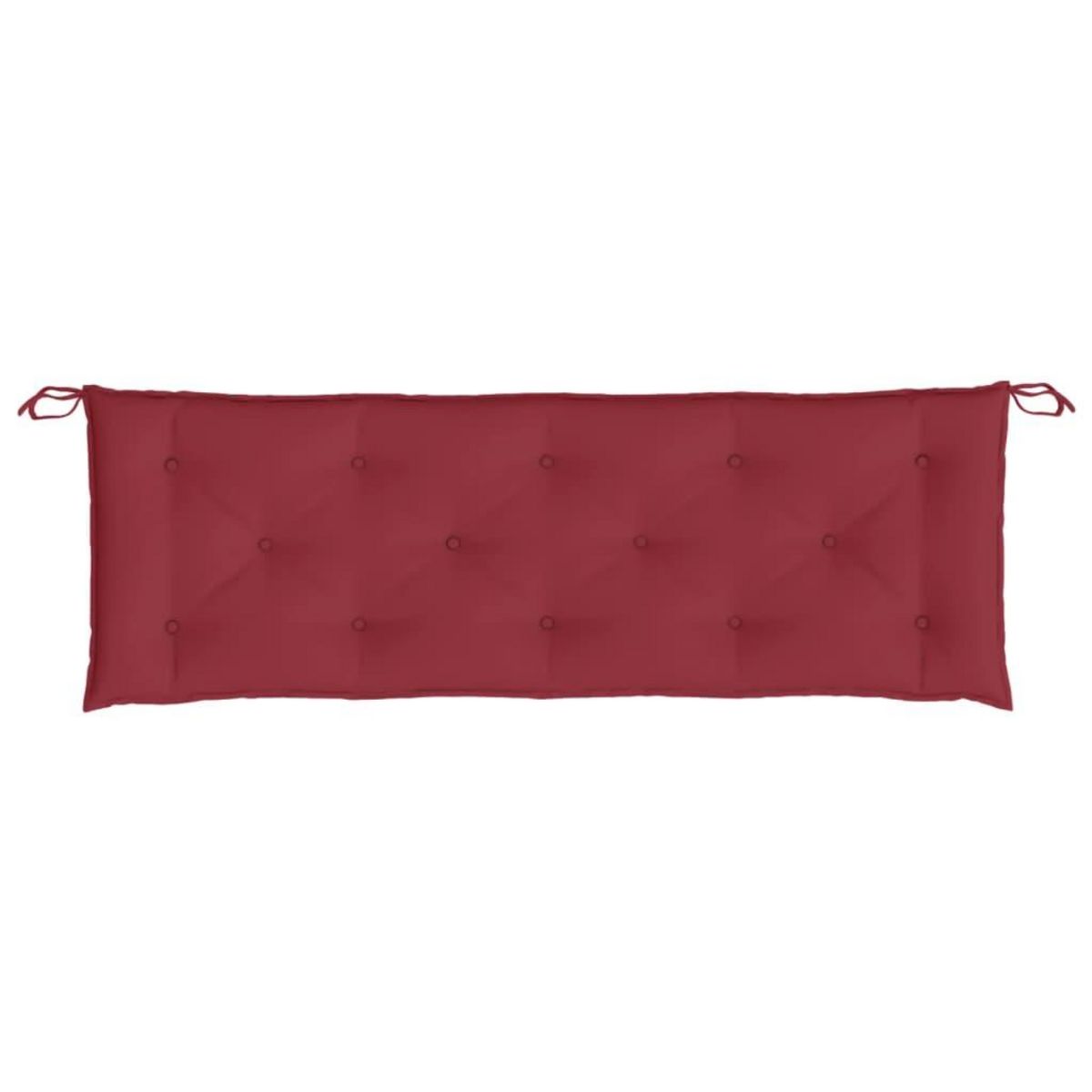 VIDAXL Coussin de banc de jardin rouge bordeaux 150x50x7 cm