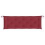 Voir la diapositive 4 : VIDAXL Coussin de banc de jardin rouge bordeaux 150x50x7 cm