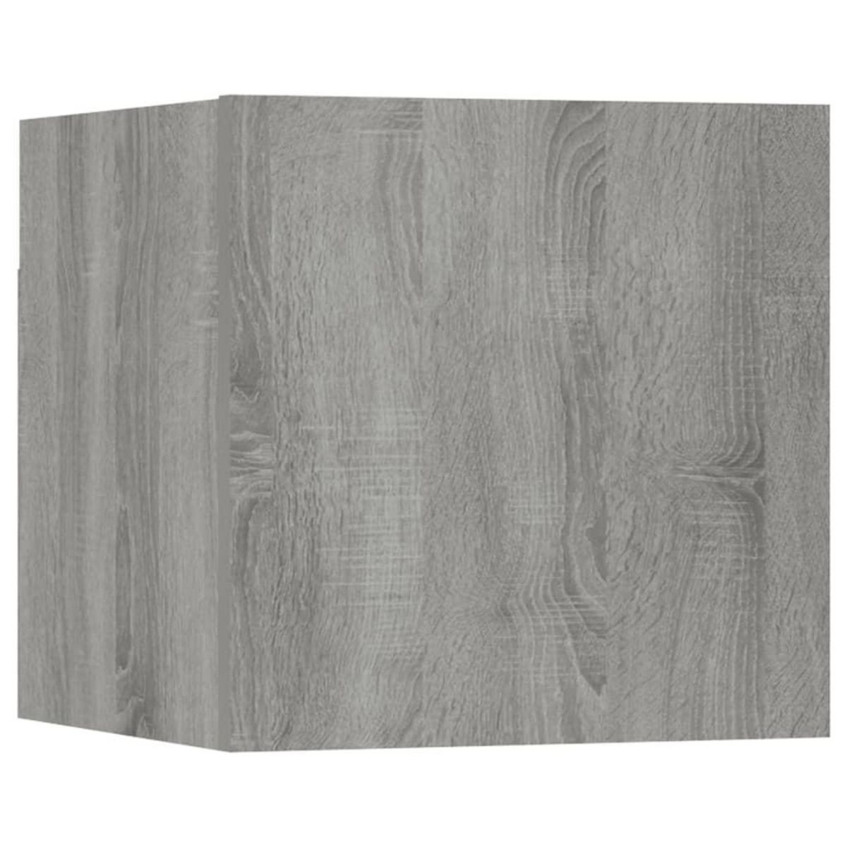 VIDAXL Meuble TV mural Sonoma gris 30,5x30x30 cm