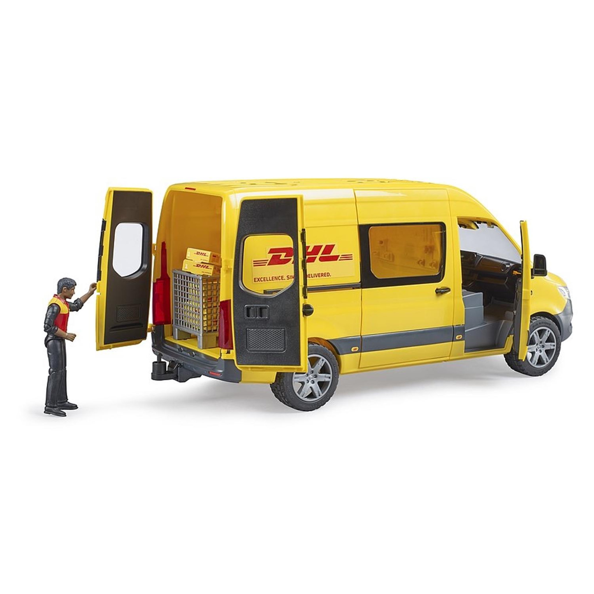 Voir la diapositive 4 : Bruder MB Sprinter DHL avec chauffeur