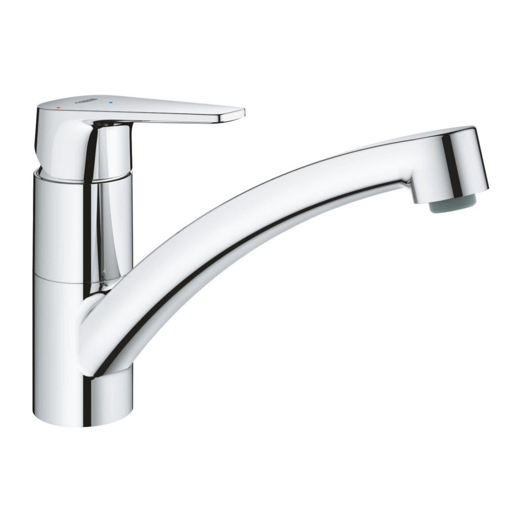 Grohe Mitigeur évier bauedge monocommande bec bas