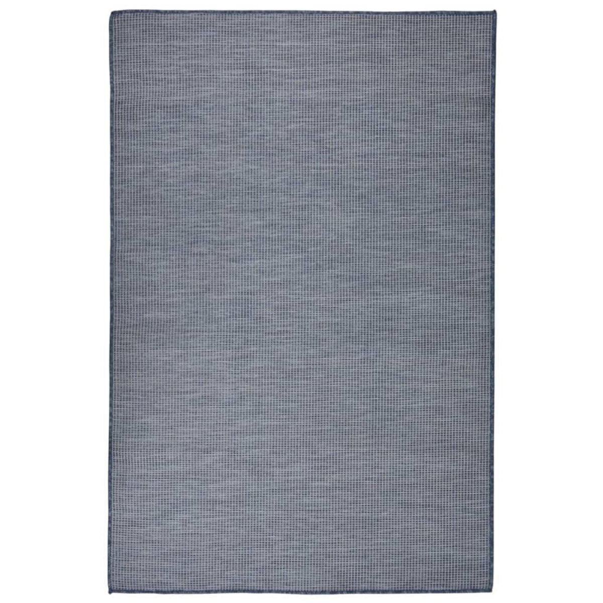 VIDAXL Tapis a tissage plat d'exterieur 120x170 cm Bleu