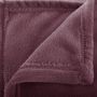 Voir la diapositive 2 : ATMOSPHERA Plaid en Flanelle Uni  Ollis  130x180cm Violet