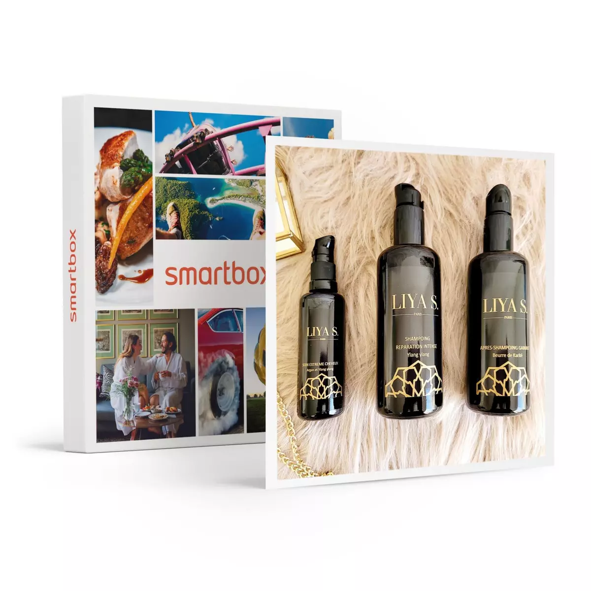 Smartbox Coffret de 3 produits bio et naturels issus de plantes pour cheveux secs - Coffret Cadeau Bien-être