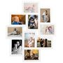 Voir la diapositive 2 : VIDAXL Collage de cadres photo pour photo de 10x(13x18 cm) Blanc MDF