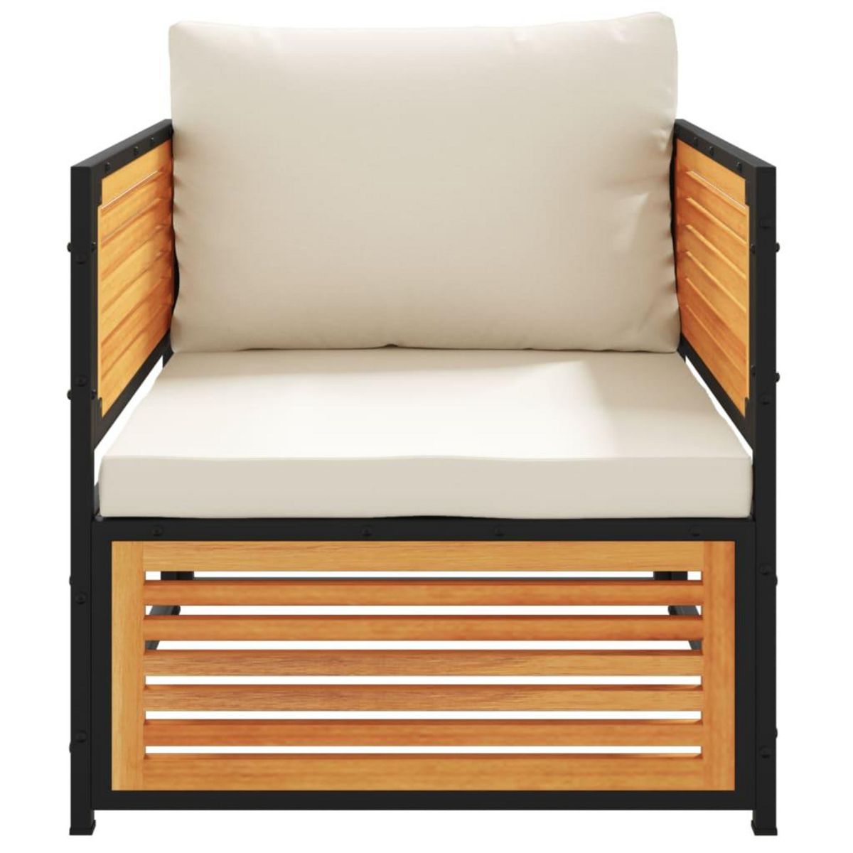 VIDAXL Chaise de jardin avec coussins bois massif d'acacia