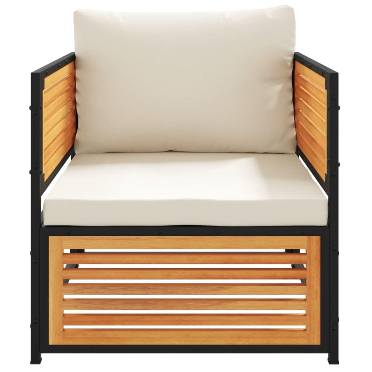 VIDAXL Chaise de jardin avec coussins bois massif d'acacia