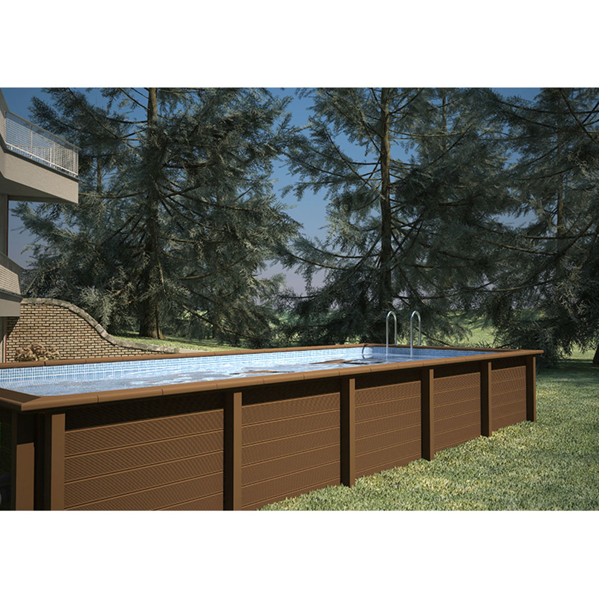 NATURALIS Piscine rectangulaire en béton 7,50 x 3,24 x 1,28 m