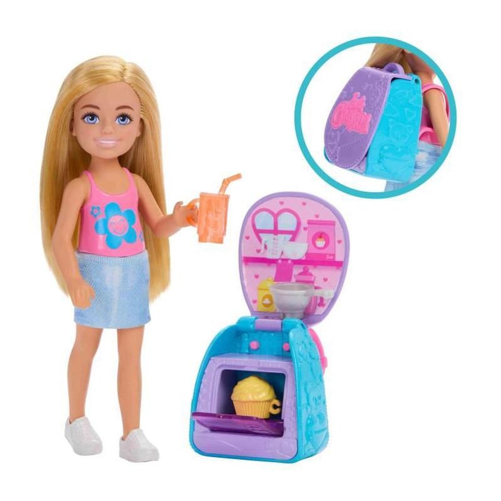 Voir la diapositive 3 : BARBIE CHELSEA SAC A DOS ENJOUE