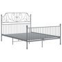 Voir la diapositive 2 : VIDAXL Cadre de lit sans matelas gris metal 160x200 cm