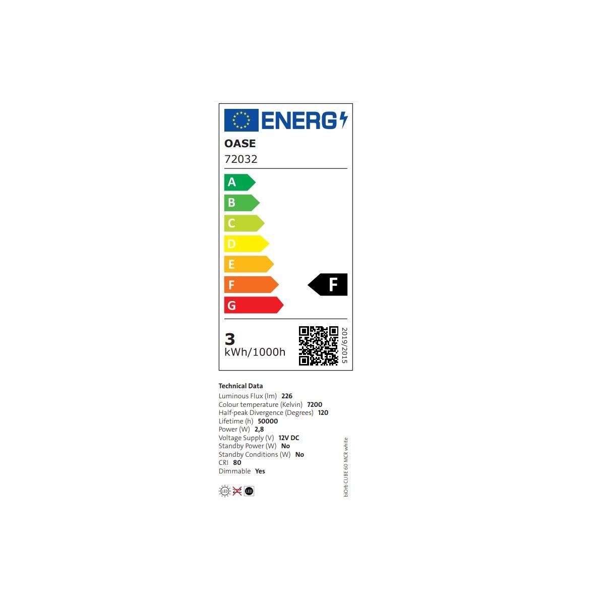 Oase Aquarium 15l led blanc - Flow 15 MCR white