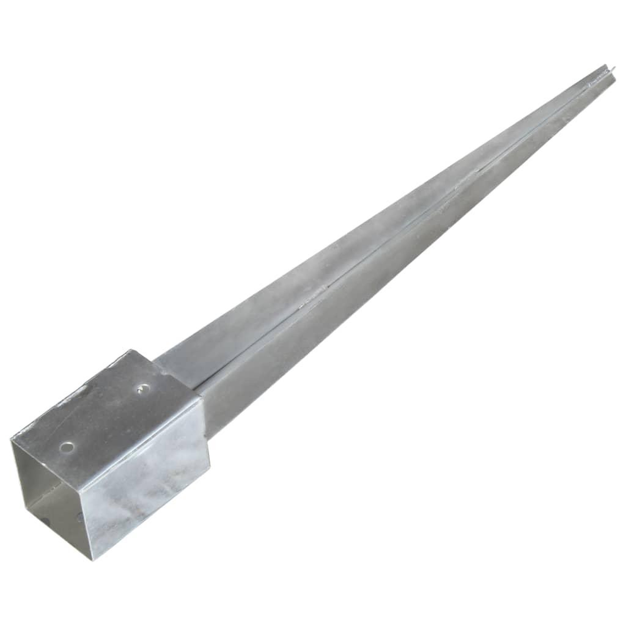 Voir la diapositive 4 : VIDAXL Piquets au sol 12 pcs Argente 9x9x90 cm Acier galvanise