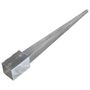 Voir la diapositive 4 : VIDAXL Piquets au sol 12 pcs Argente 9x9x90 cm Acier galvanise