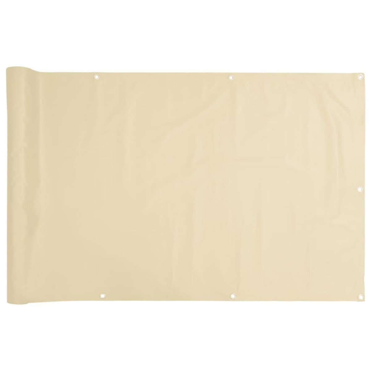 VIDAXL Ecran d'intimite de balcon creme 300x120 cm PVC