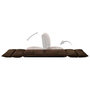 Voir la diapositive 6 : VIDAXL Chaise pliable de sol Marron Microfibre
