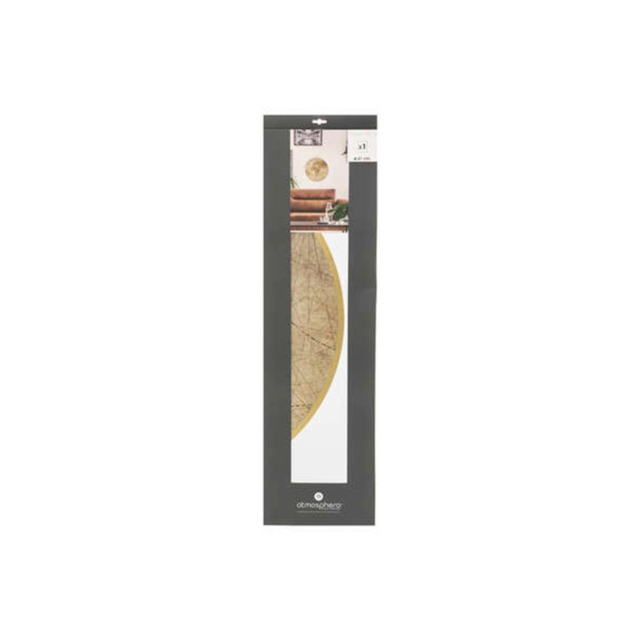 Voir la diapositive 3 : ATMOSPHERA Sticker plat mural  loft  70x87cm naturel & blanc