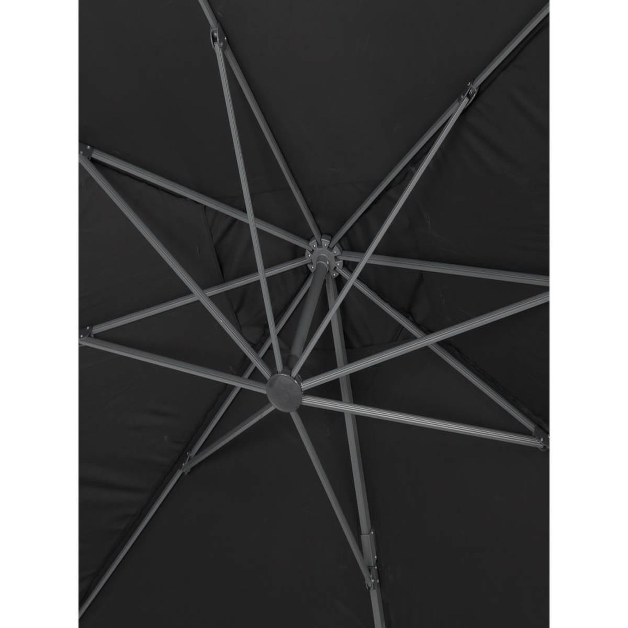 Voir la diapositive 4 : Habitat et Jardin Parasol jardin déporté Alu  Sun 4  - Rectangle - 3 x 4 m + Housse de protection - Noir