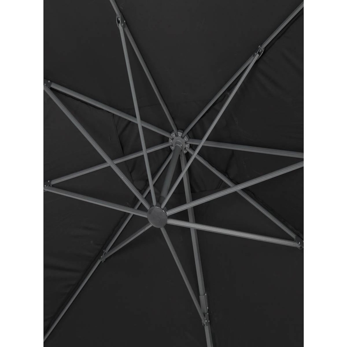 Habitat et Jardin Parasol jardin déporté Alu  Sun 4  - Rectangle - 3 x 4 m + Housse de protection - Noir