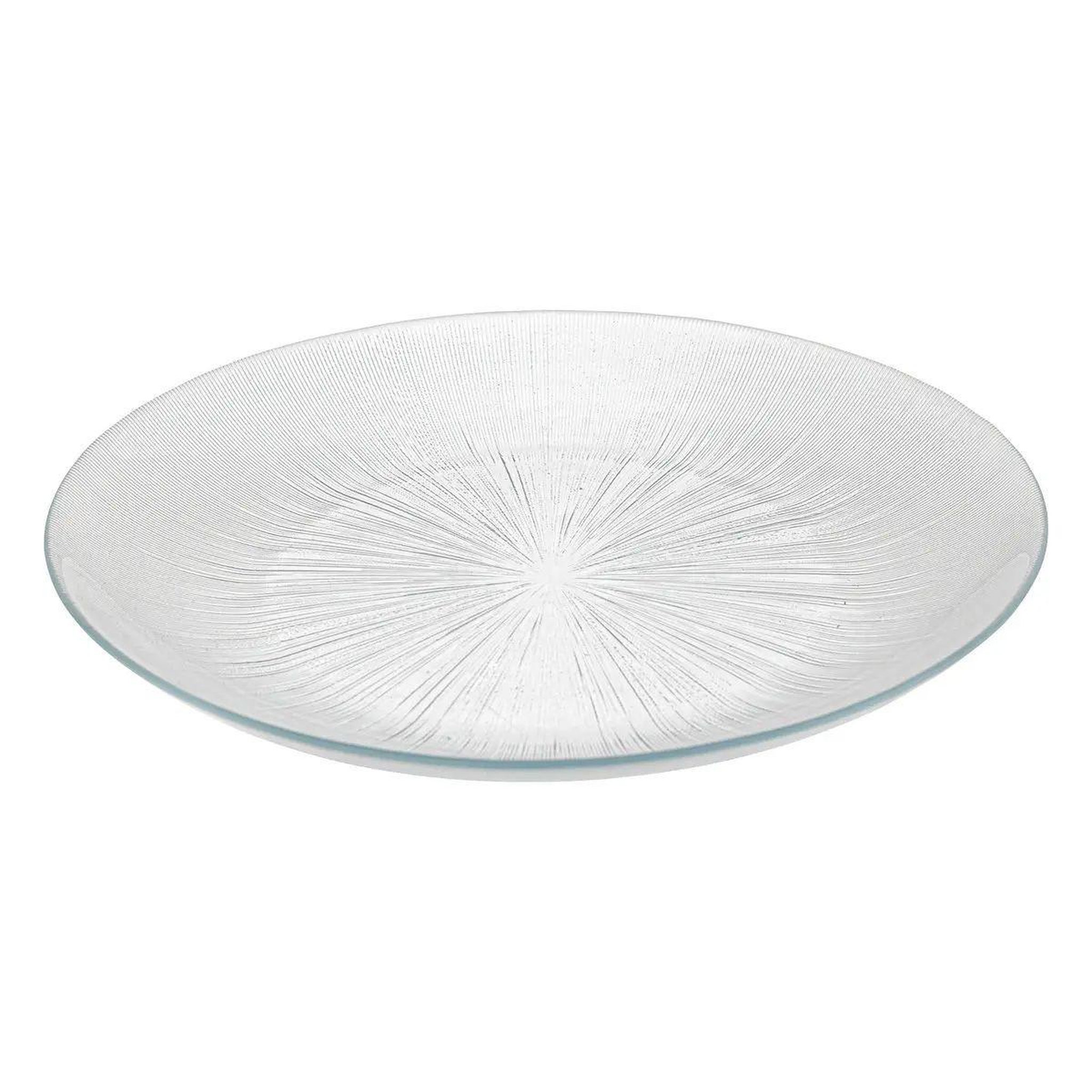Voir la diapositive 2 : SECRET DE GOURMET Lot de 6 assiettes plates  elise  26cm transparent