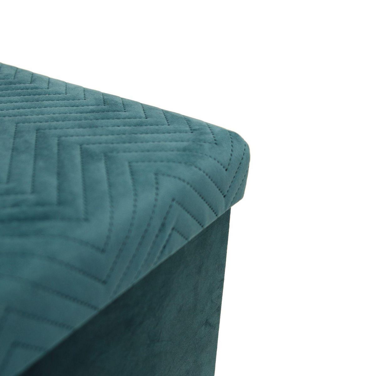 The Home Deco Factory Banc de rangement pliable design velours Meli