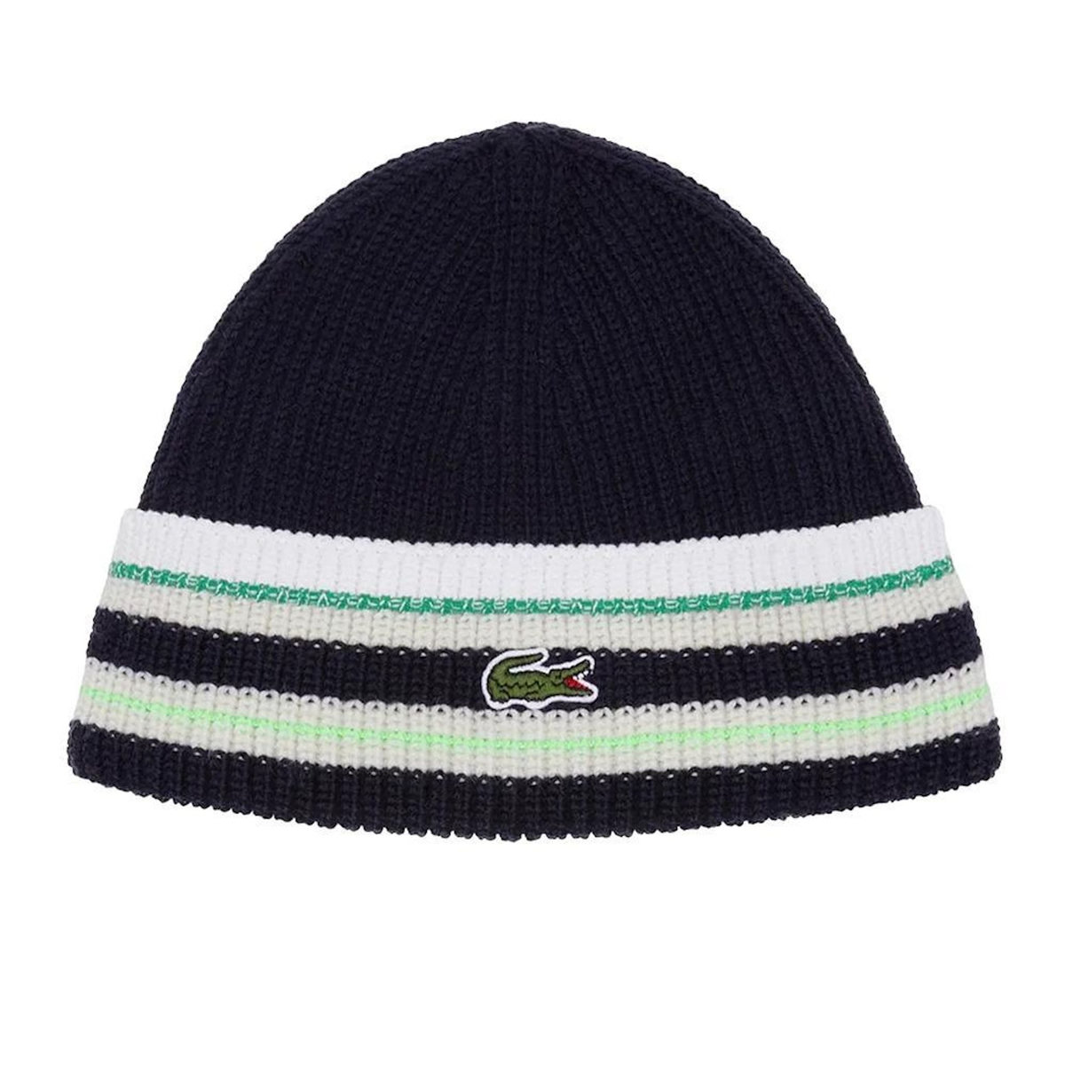 Lacoste Bonnet Marine/Blanc/Vert Homme Lacoste flour