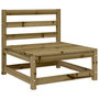 Voir la diapositive 5 : VIDAXL Salon de jardin 6 pcs bois de pin impregne