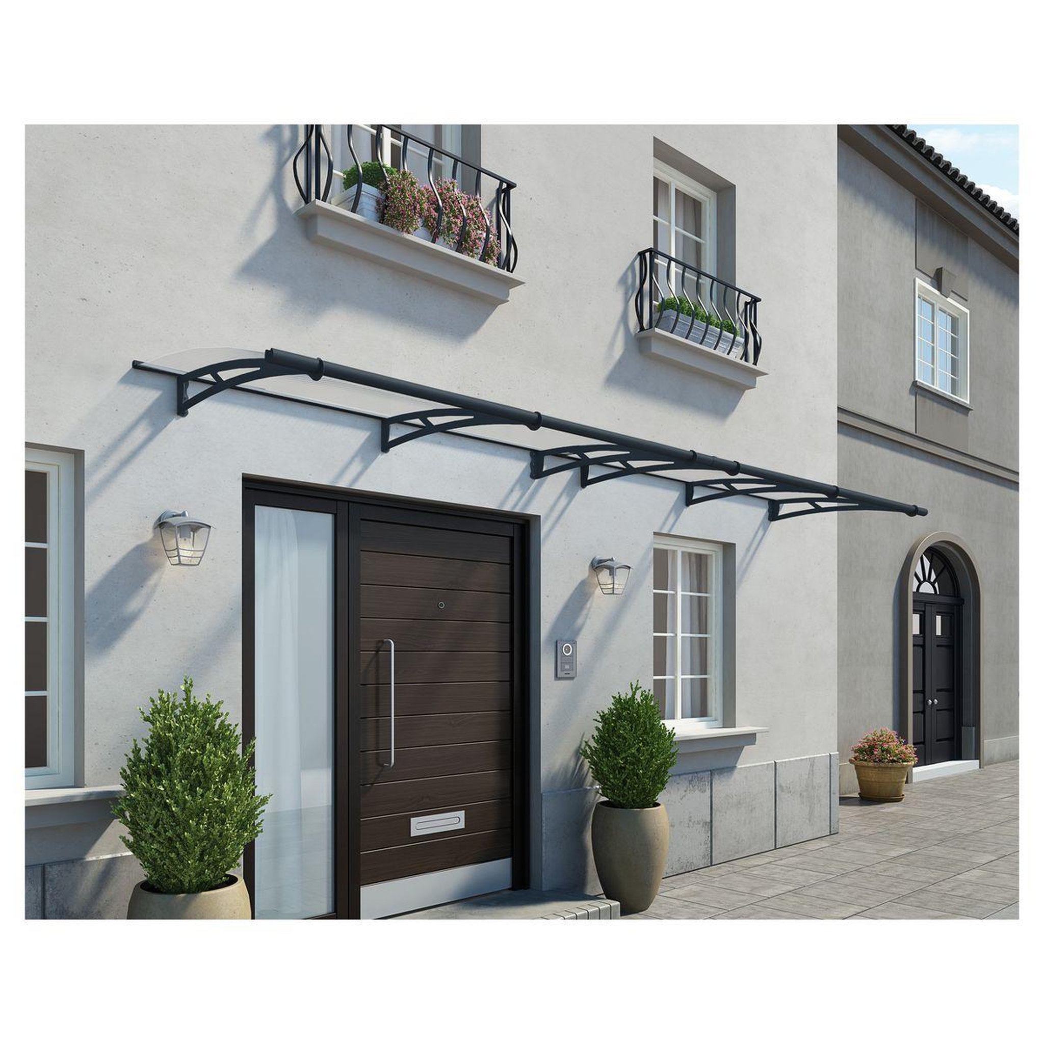 Voir la diapositive 1 : Canopia by PALRAM Marquise - Anthracite - 91-5x412cm - AQUILA 4100
