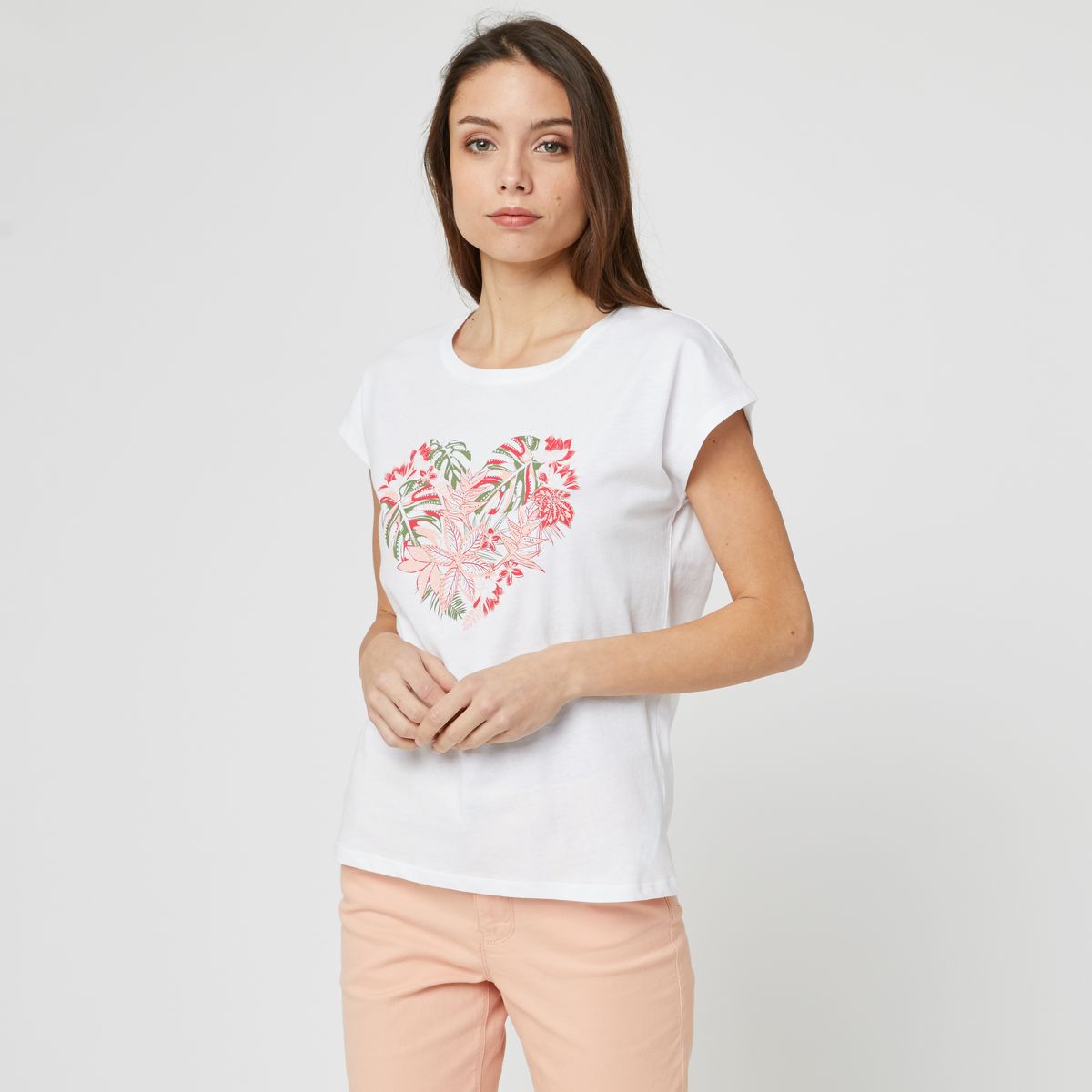 INEXTENSO T-shirt Blanc femme