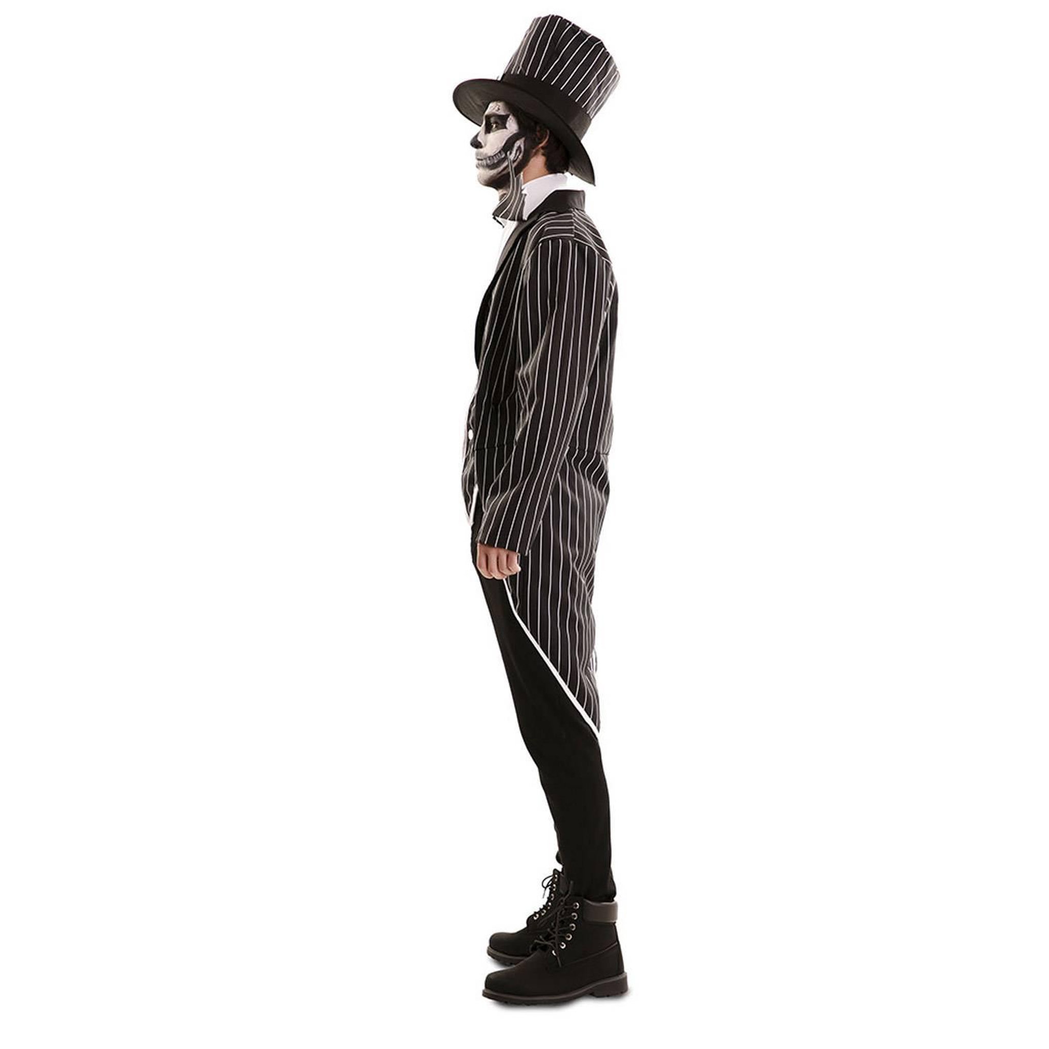 Voir la diapositive 2 : EURO CARNAVALES Déguisement Squelette Elégant - Homme - M/L