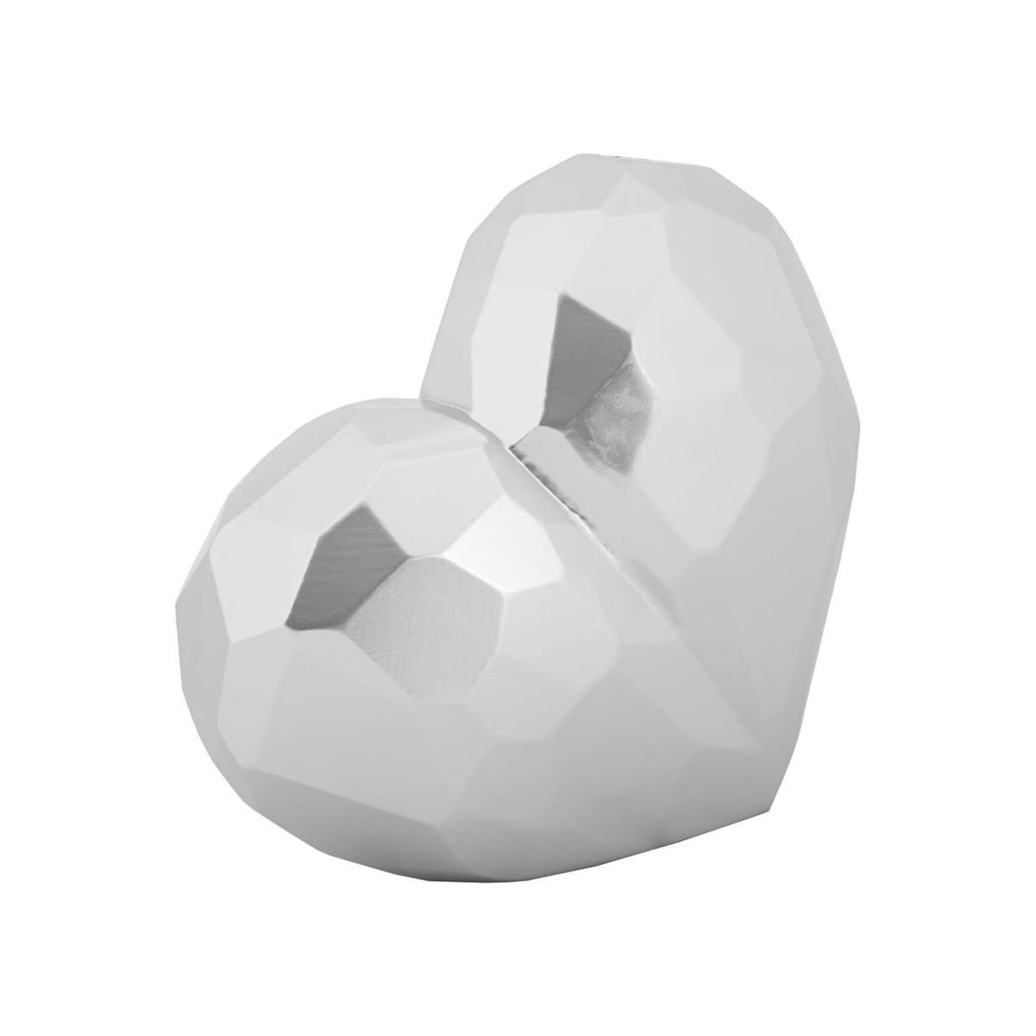 Voir la diapositive 2 : Paris Prix Vase design en résine  heart  19cm argent