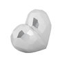 Voir la diapositive 2 : Paris Prix Vase Design en Résine  Heart  19cm Argent