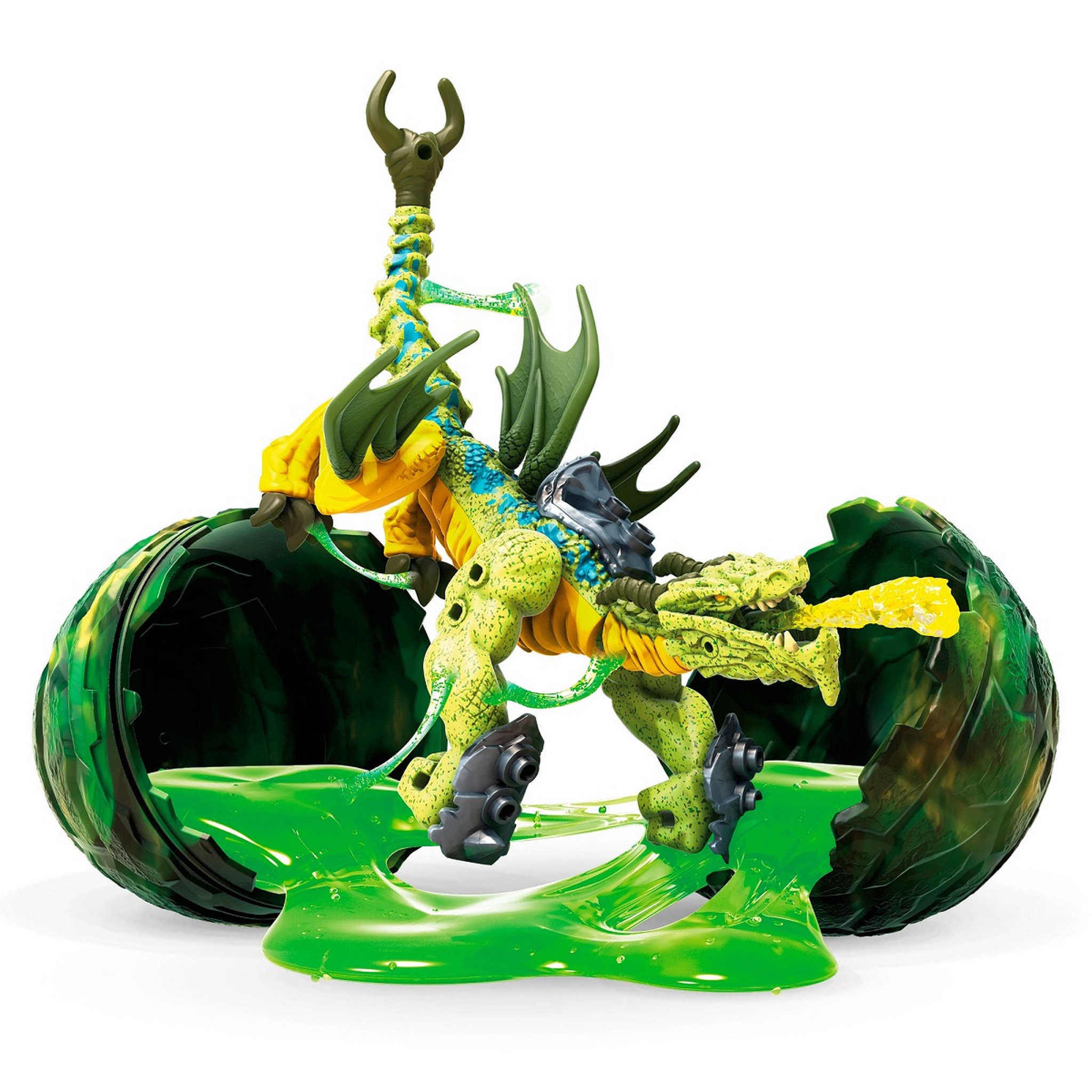 Voir la diapositive 6 : MEGA CONSTRUX Oeuf Breakout Beasts - Slime + figurine