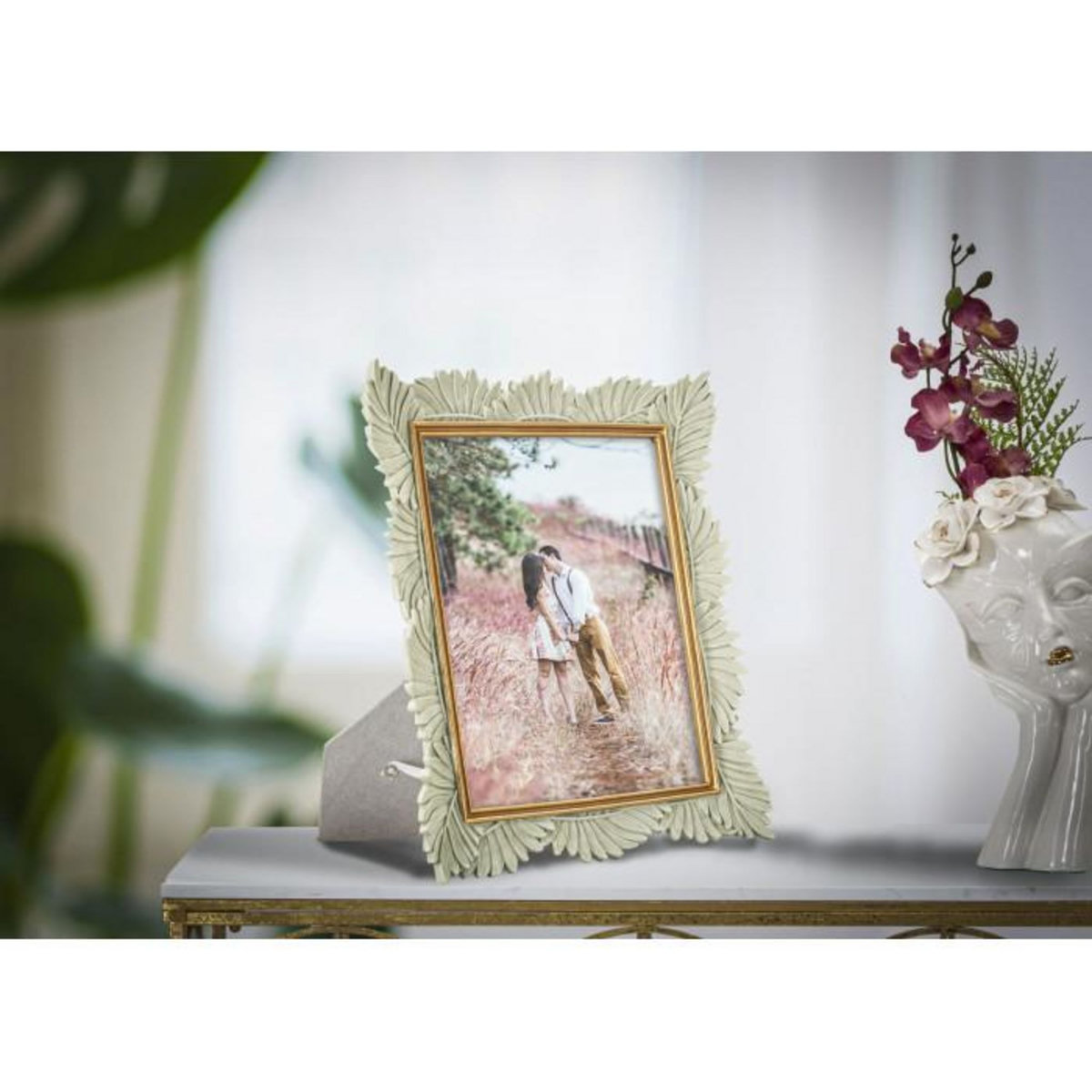 Paris Prix Cadre Photo Déco Feuilles  Pinty  20x25cm Crème