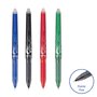 PILOT  Lot de 4 stylos rollers effaçables Frixion Softgrip assortiment Noir Bleu Rouge Vert