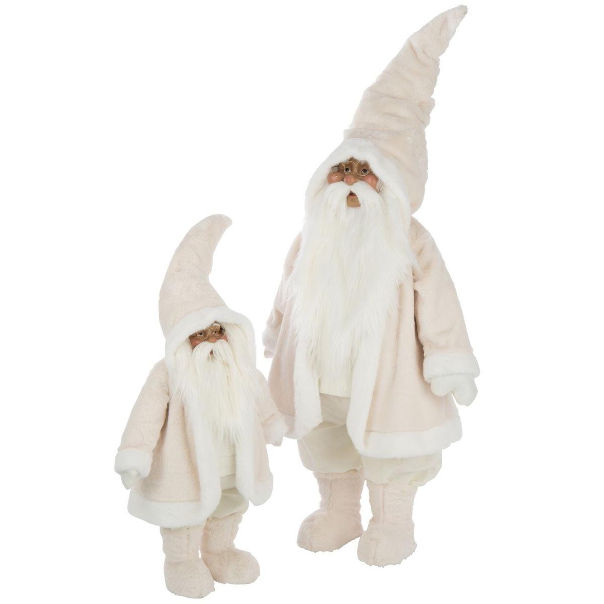 Voir la diapositive 2 : J-LINE Père-noël déco  lunettes  106cm blanc