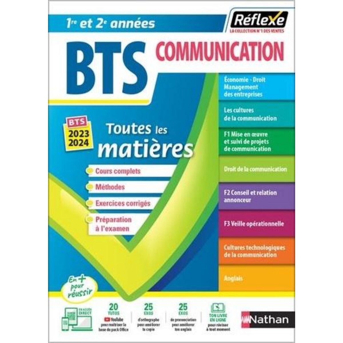 TOUTES LES MATIERES BTS COMMUNICATION 1RE ET 2E ANNEES. EDITION 2023-2024, Besson Pascal