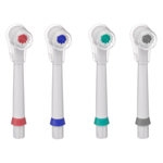 Paris Prix Lot de 4 Têtes Brosse à Dents  Électrique  9cm Blanc