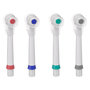 Voir la diapositive 1 : Paris Prix Lot de 4 Têtes Brosse à Dents  Électrique  9cm Blanc