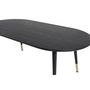 Voir la diapositive 5 : Paris Prix Table Basse Ovale  Dipp  120cm Noir