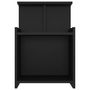 Voir la diapositive 3 : VIDAXL Table de chevet Noir 40x35x60 cm Agglomere