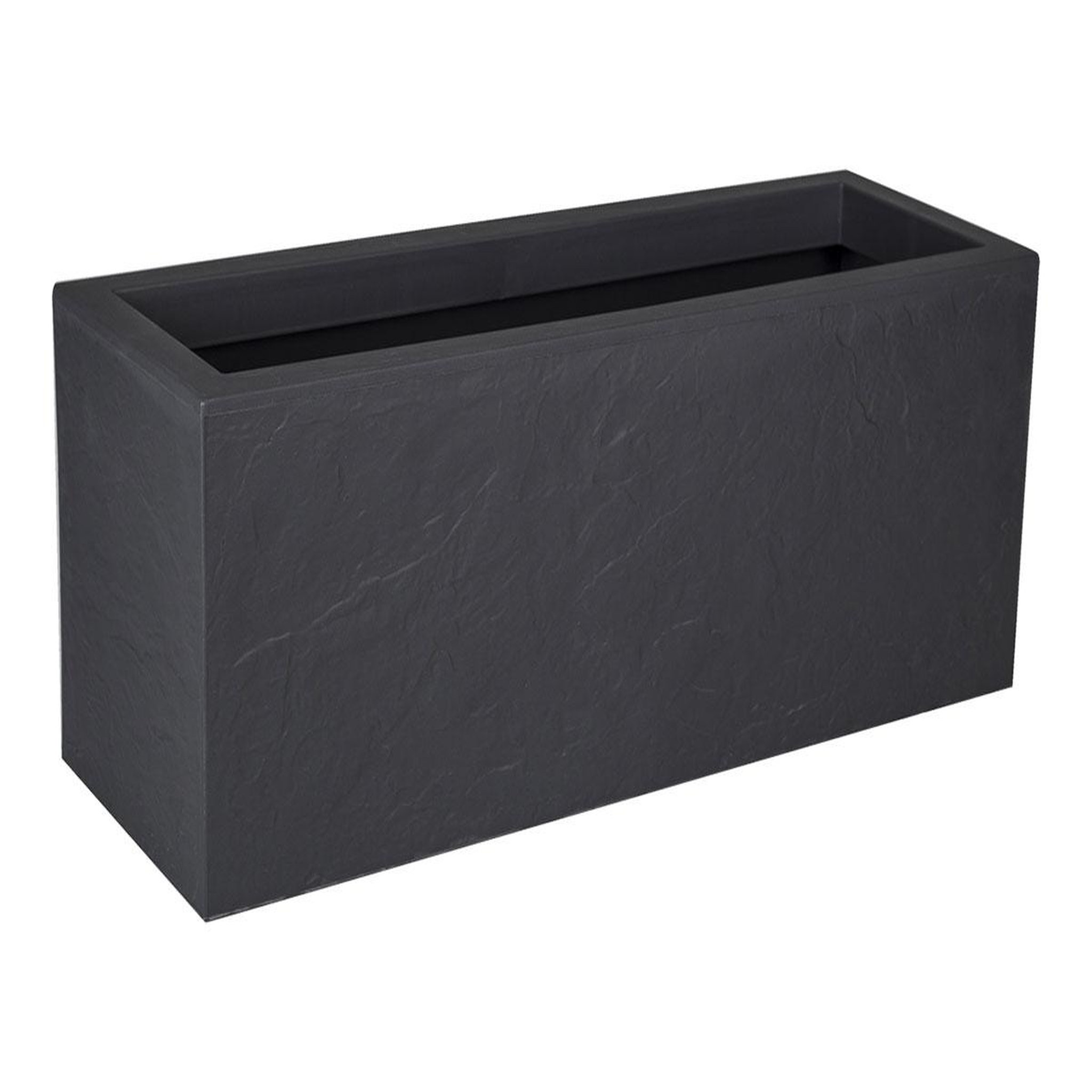 Eda Balconnière rectangulaire volcania up effet pierre 25 l anthracite - eda