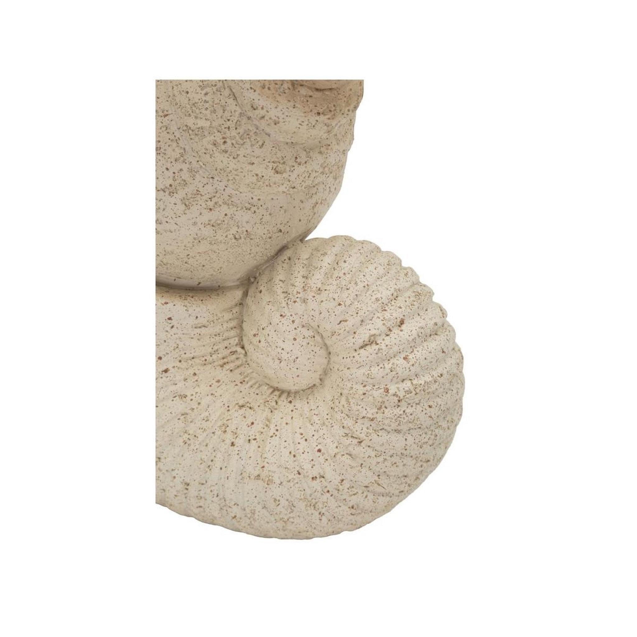 Voir la diapositive 4 : Paris Prix Pyramide de coquillages en résine  sand  30cm beige