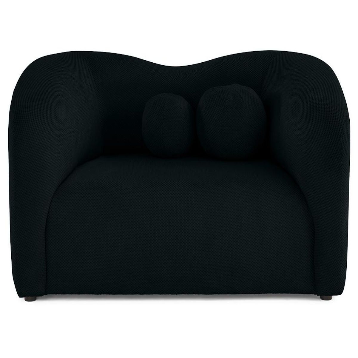 LISA DESIGN Charles - canapé droit 2 places en velours texturé