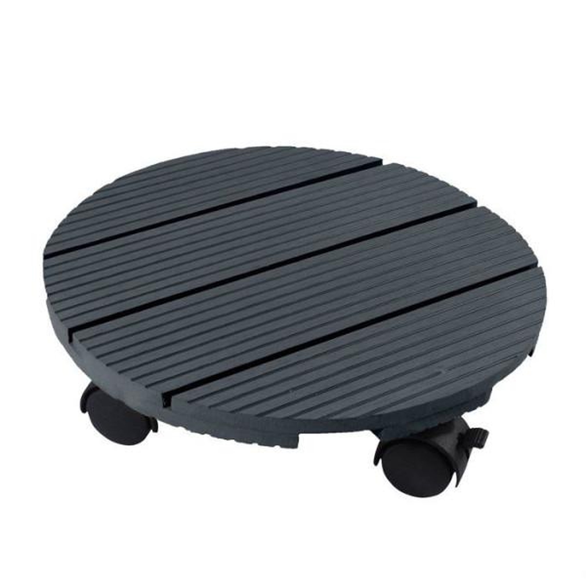 NATURE Support de pot roulant - NATURE - Composite - Diametre 30 cm - Anthracite