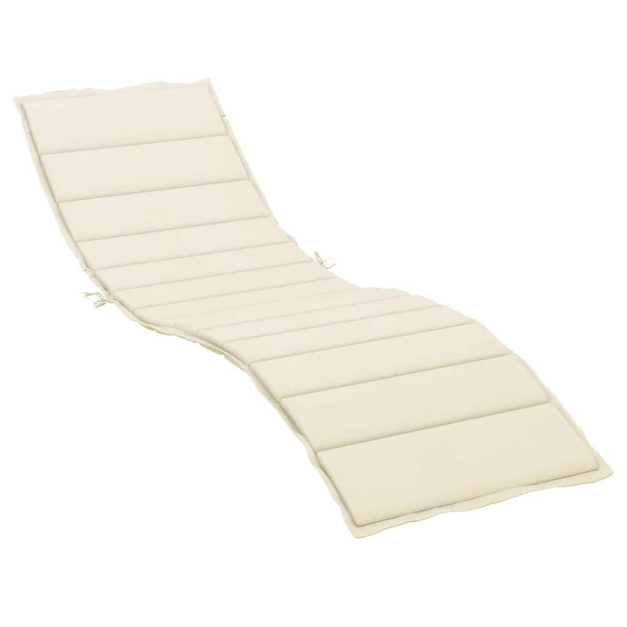 Voir la diapositive 2 : VIDAXL Coussin de chaise longue creme 200x60x3 cm tissu oxford