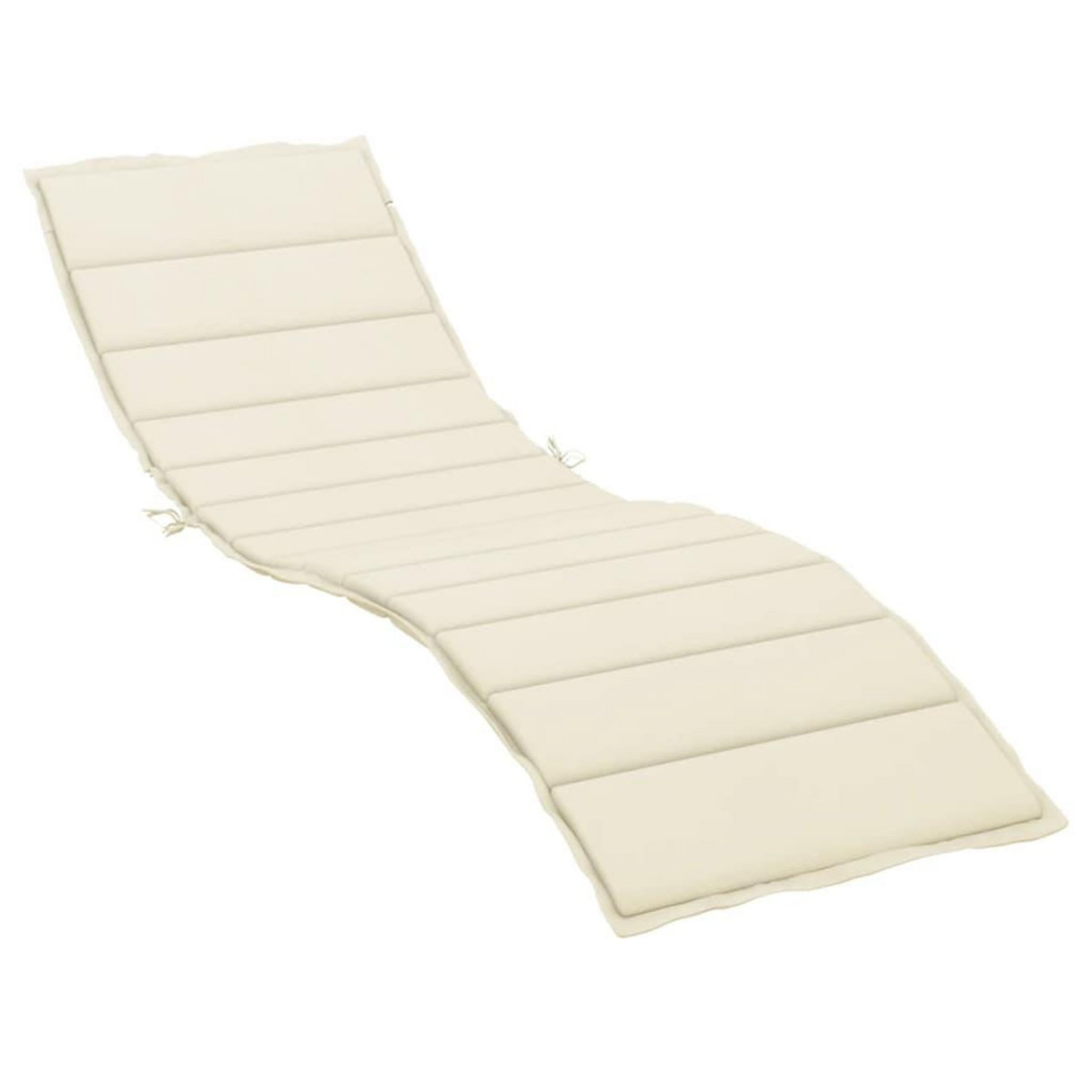 VIDAXL Coussin de chaise longue creme 200x60x3 cm tissu oxford