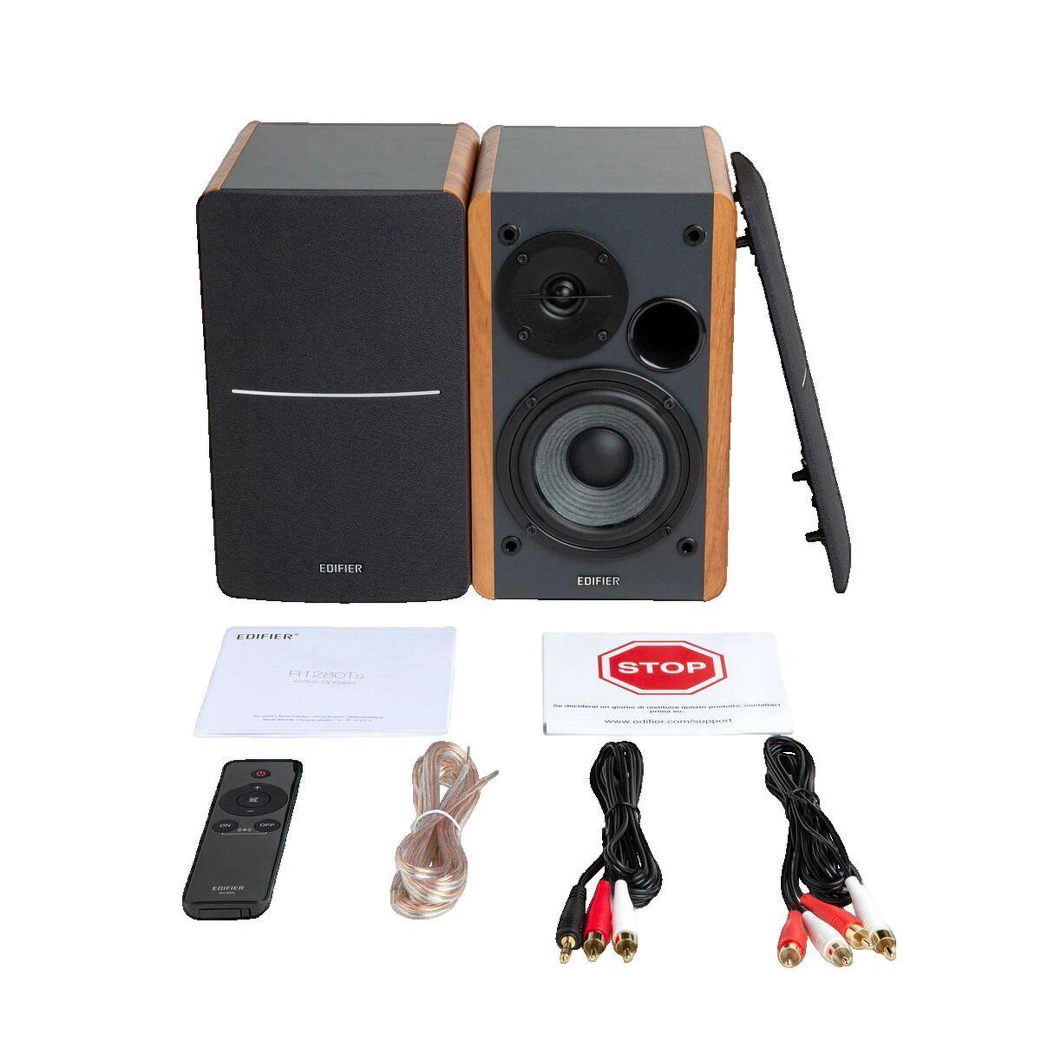Voir la diapositive 2 : Edifier Enceinte Hifi Edifier R1280Ts Bois