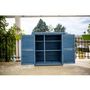Voir la diapositive 5 : Ensemble atelier de jardinage en bois bleu CUB 