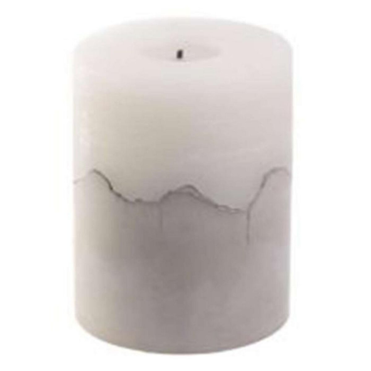 Paris Prix Bougie Ronde Led  Base Ciment  10cm Blanc