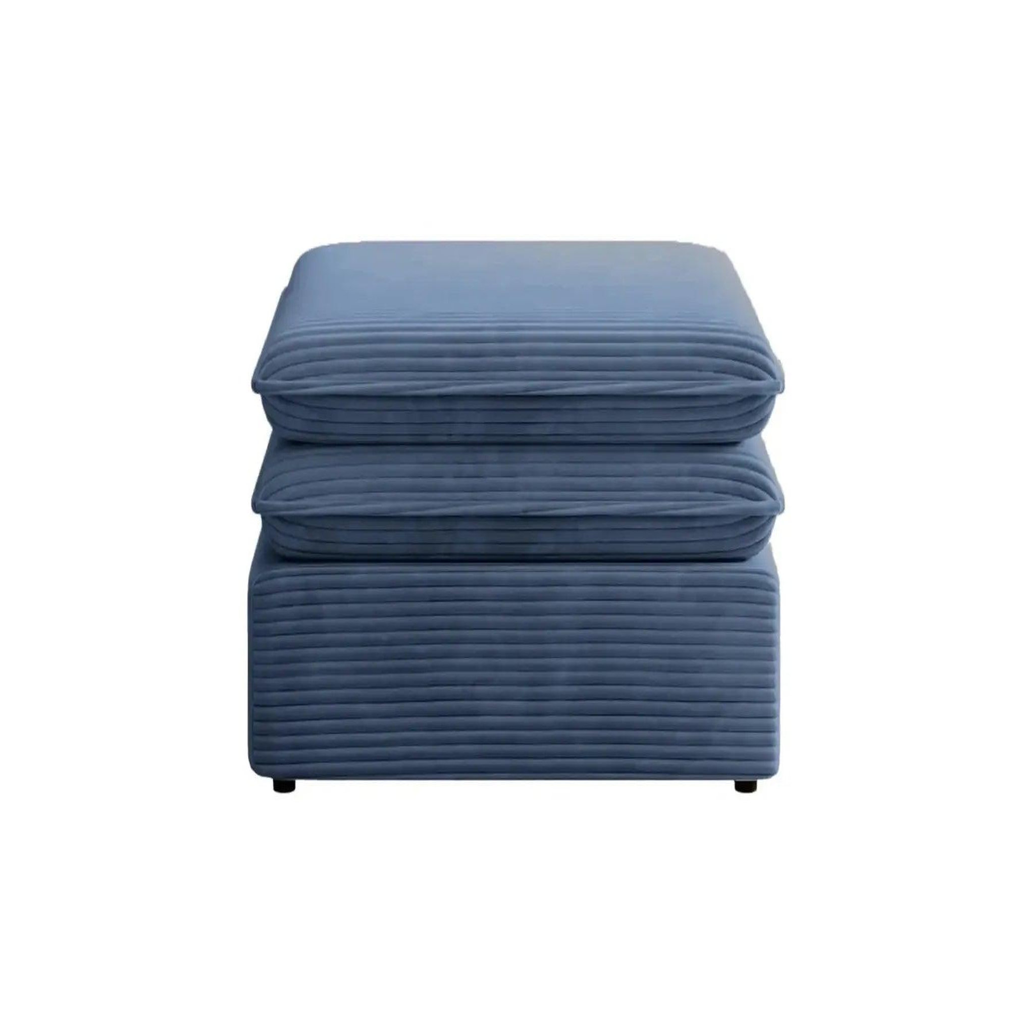 Voir la diapositive 1 : CASANOVA PARIS Oscar - pouf velours cotelé